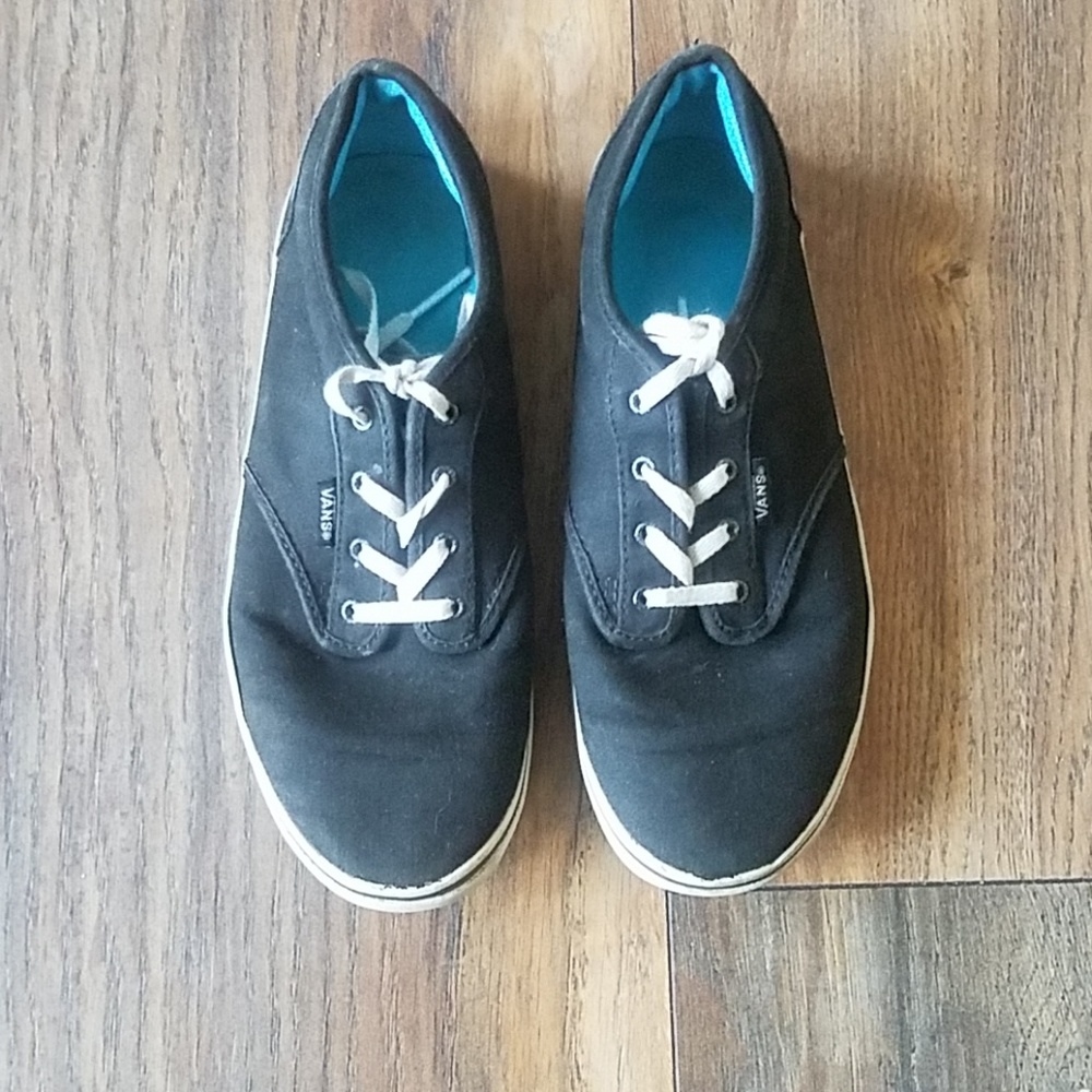 Vans black and white Missy size 5.5